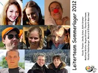 Sommerlagerteam 2012
