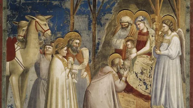 Giotto_di_Bondone_-_No._18_Scenes_from_the_Life_of_Christ_-_2._Adoration_of_the_Magi_-_WGA09195 (Foto: wikimedia commons)