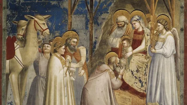Giotto_di_Bondone_-_No._18_Scenes_from_the_Life_of_Christ_-_2._Adoration_of_the_Magi_-_WGA09195 (Foto: wikimedia commons) Giotto_di_Bondone_-_No._18_Scenes_from_the_Life_of_Christ_-_2._Adoration_of_the_Magi_-_WGA09195 (Foto: wikimedia commons)
