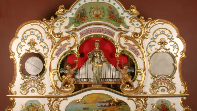 Bruder-Orgel im Foyer des Museums (00000003) (Foto: Foto: © Museum für Musikautomaten, Seewen) Bruder-Orgel im Foyer des Museums (00000003) (Foto: Foto: © Museum für Musikautomaten, Seewen)